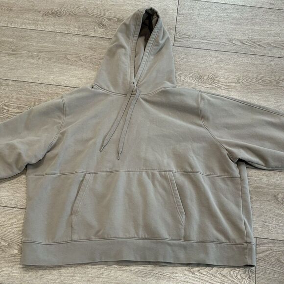 Athleta Sweatshirt Womens 3X Brown Knit Long Sleeve Pullover Retroplush Hoodie - Picture 1 of 9